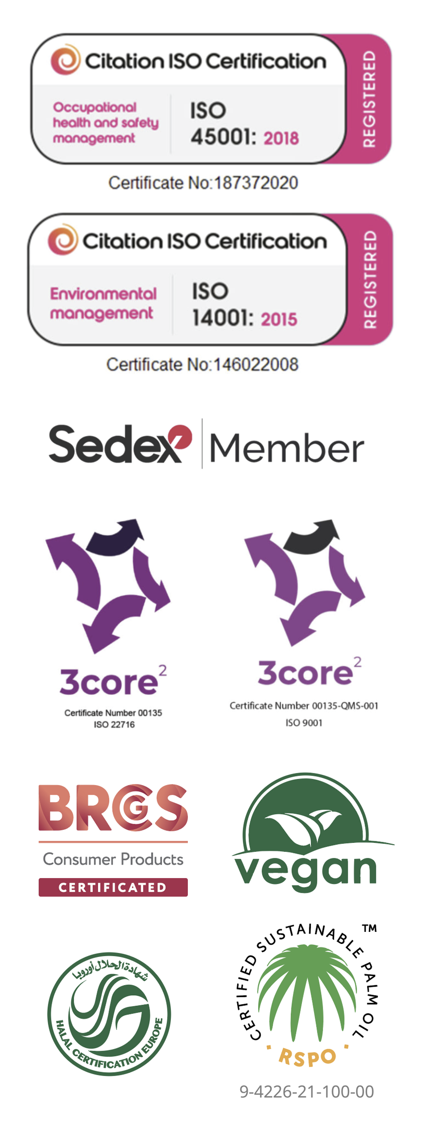 Accreditations